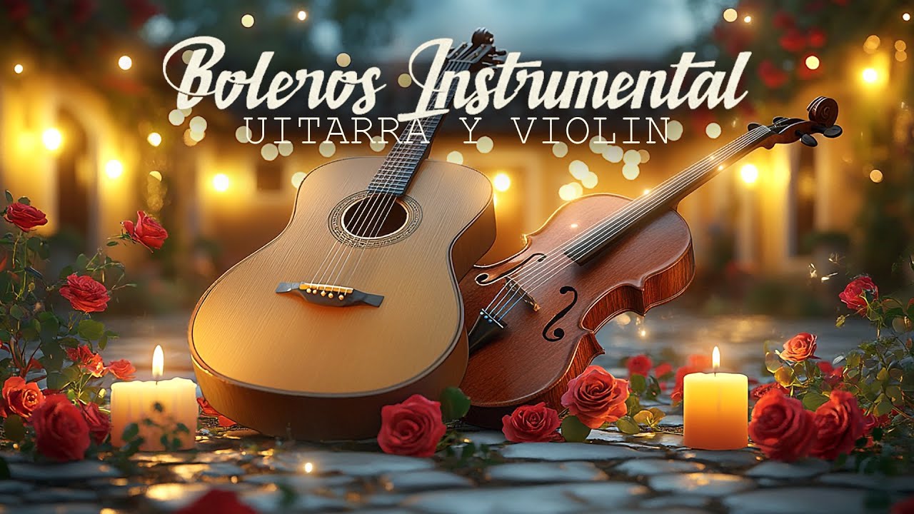 🎶 Guitarra y Violin Boleros Instrumentales – Música para Estudiar y Relajarse