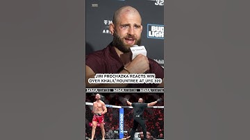 Jiri Prochazka reacts to crazy knockout of Khalil Rountree at UFC 320 - MMA Fighting