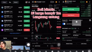 Cara Trading Bitcoin Yang Sedang Menyentuh 2 Miliar Di Aplikasi Pintu Pro Futures Selalu Untung