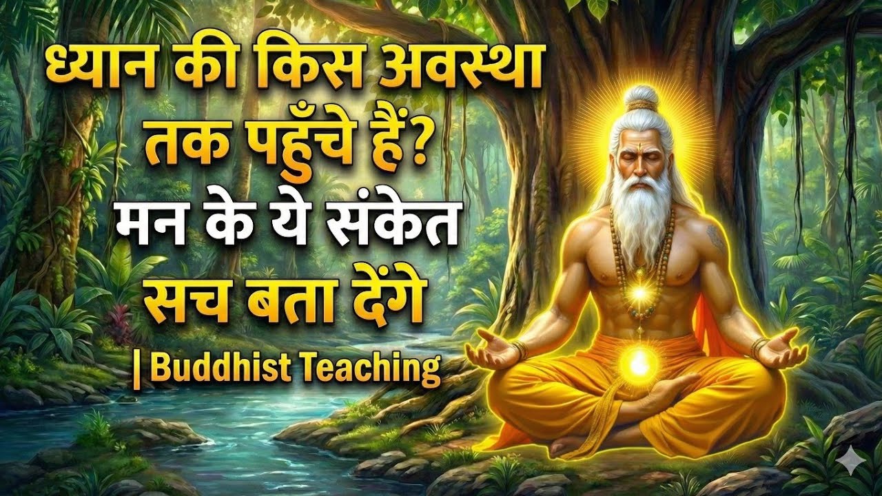 ✅आप ध्यान की किस अवस्था तक पहुँचे हैं? मन के ये संकेत सच बता देंगे🧘 Buddhist Teaching 