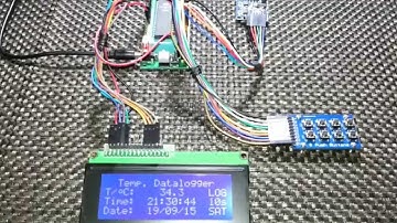 ATMega8515-based Temperature Data Logger with DS18B20, DS1307 and AT24C32