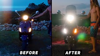 Vespa LX - LED Switchback Turn Signal Kit Installation | Mitch's Scooter Stuff