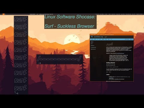 Linux Software Showcase: Surf - The Suckless Browser (with video support)