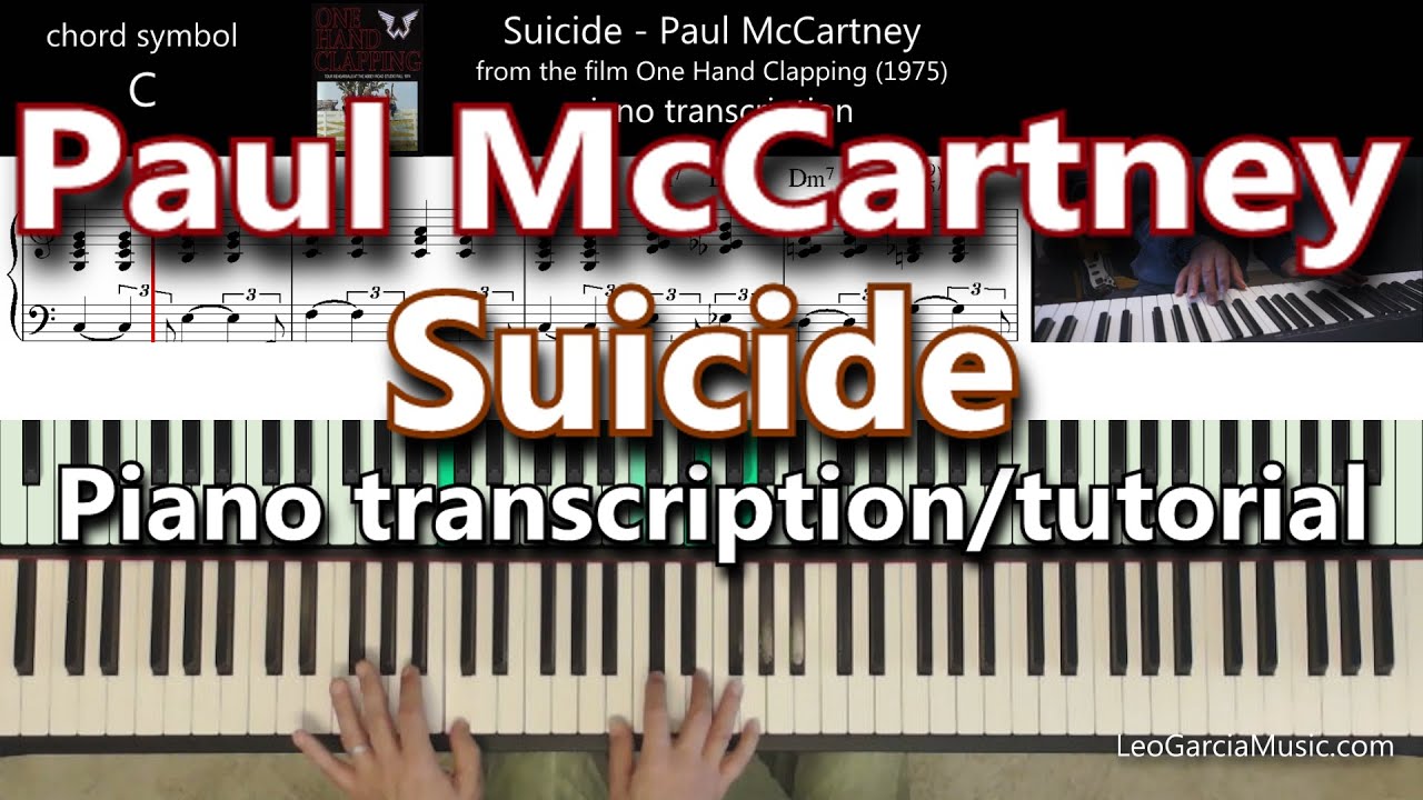 Paul McCartney - Suicide - piano transcription/tutorial/lesson