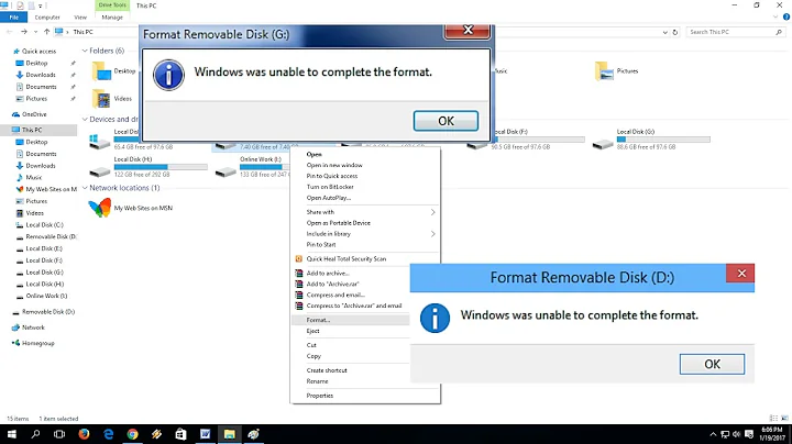 How to Fix Windows Was Unable to Complete the Format of USB Pen Drive