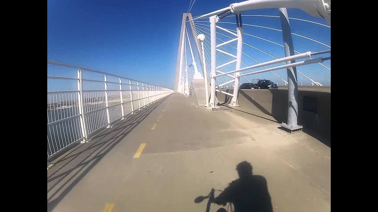 Bicycling over the Ravenel Bridge YouTube