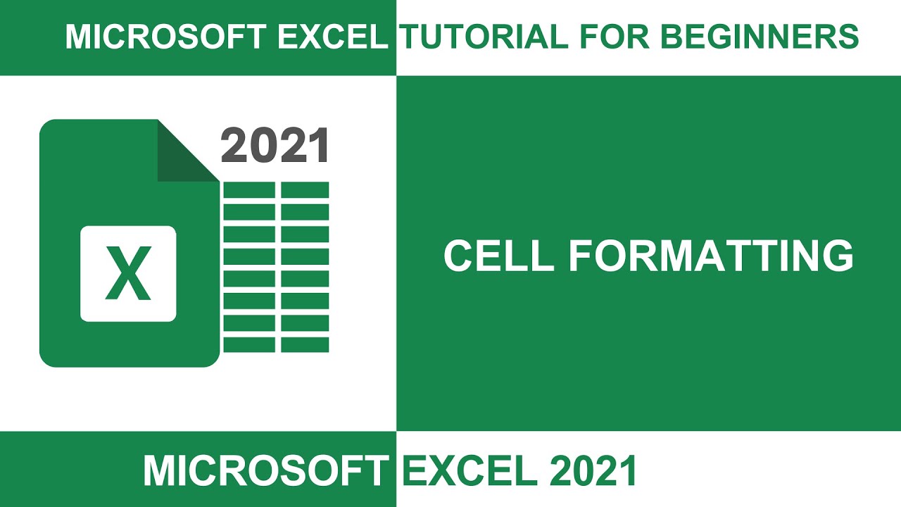 23 Microsoft Excel Tutorial for Beginners - Cell Formatting - YouTube