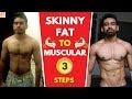 SKINNY FAT से  MUSCULAR बस 3 STEPS में | Fit Tuber Hindi