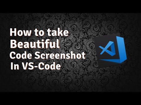 How to take beautiful code screenshot in VSCode ✌✌