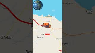 Sejauh ini Surabaya ke Lumajang #mapshorts #animasimaps #mapsanimasi #maps