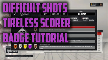 NBA 2K17 Difficult Shots & Tireless Scorer Badge Tutorial