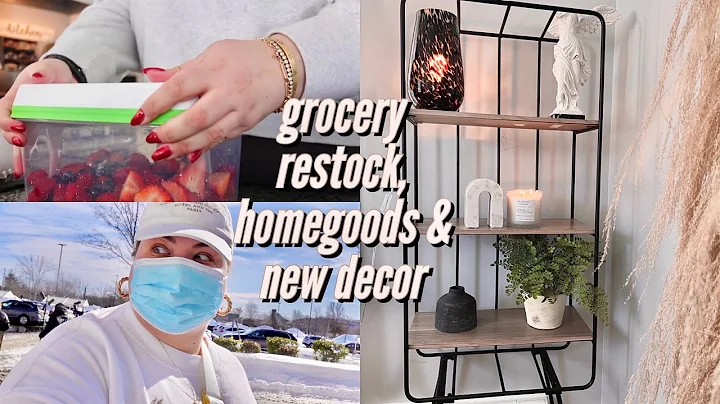 grocery restock, homegoods & new decor | vlog