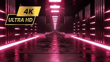 Seamless Pink Neon Corridor VJ Loop // @3DMotionGraphicsVFX