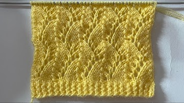 Beautiful Lace Knitting Stitch Pattern For Cardigans