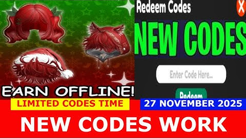 *CODES WORK AFK for UGC!* [CHRISTMAS!] AFK for UGC! ROBLOX | November 27, 2025 | LIMITED CODES TIME