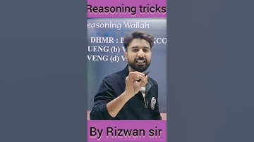 reasoning tricks by Rizwan sir #rizwansir #reasoning #sscresoning #tricks #ssccgl #ssc #railway#exam