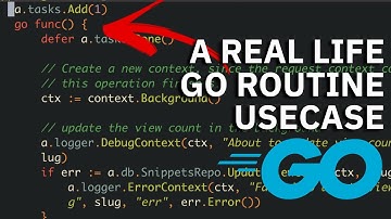 A REAL usecase of Golang Go Routines! - Golang  Concurrency Example