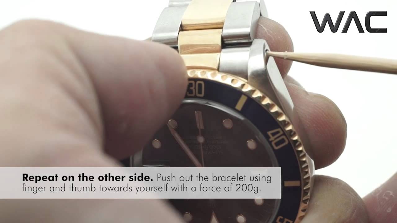 to remove Rolex hole version by WACNEP.com - YouTube
