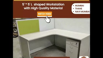 office workstation L type with partation system.