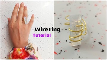 Rechthoekige Cabochon Wire Wrapped Ring-zelfstudie