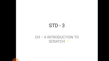 Grade 3 Computer Ch 6 Introduction to scratch