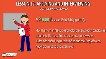 [TỪ VỰNG 600 TỪ TOEIC ] LESSON 12