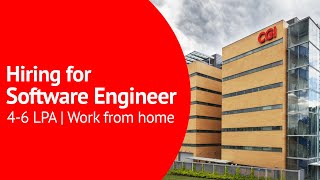 CGI Hiring for Software Engineer - Developer | 4-6 LPA, BE / B.Tech / BCA / MCA