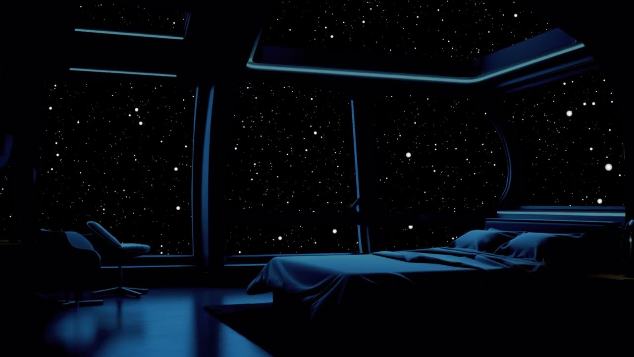 Deep Cosmic Echoes Fade Slowly Into Silence Carrying You Toward Restful Peaceful Sleep