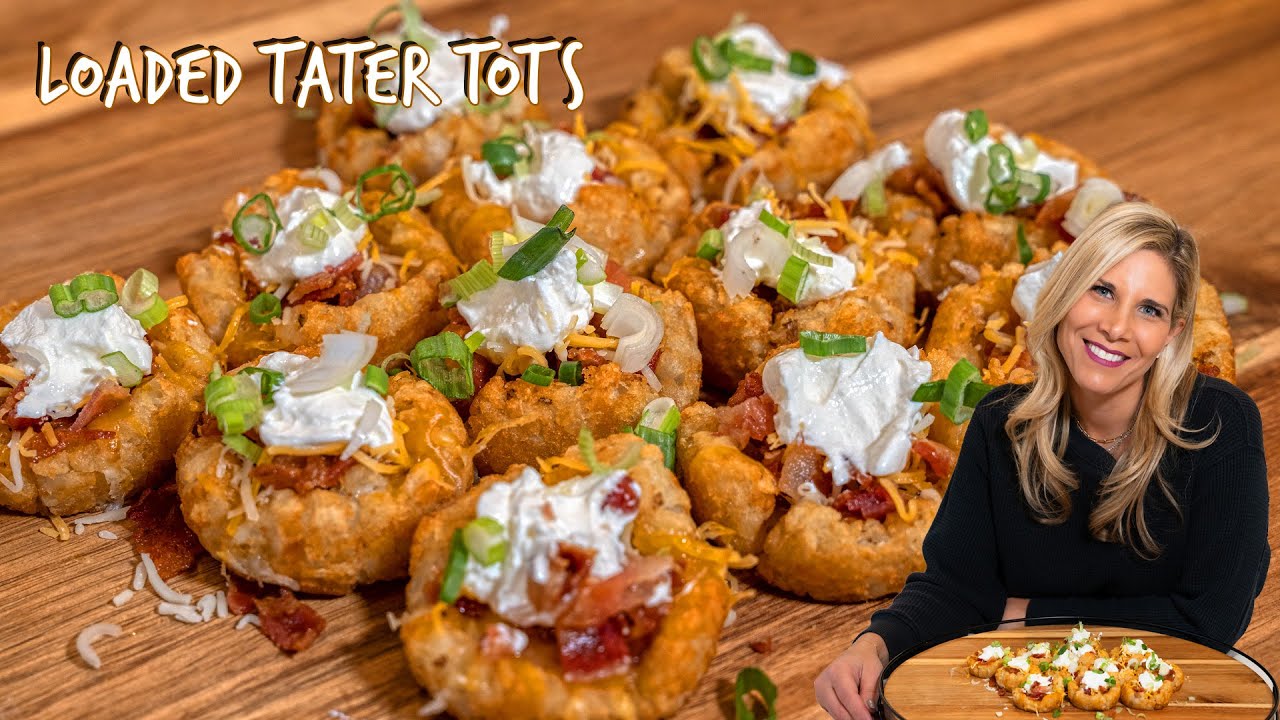 Crispy, Cheesy, Loaded Tater Tots Crave Worthy in 20 Minutes!
