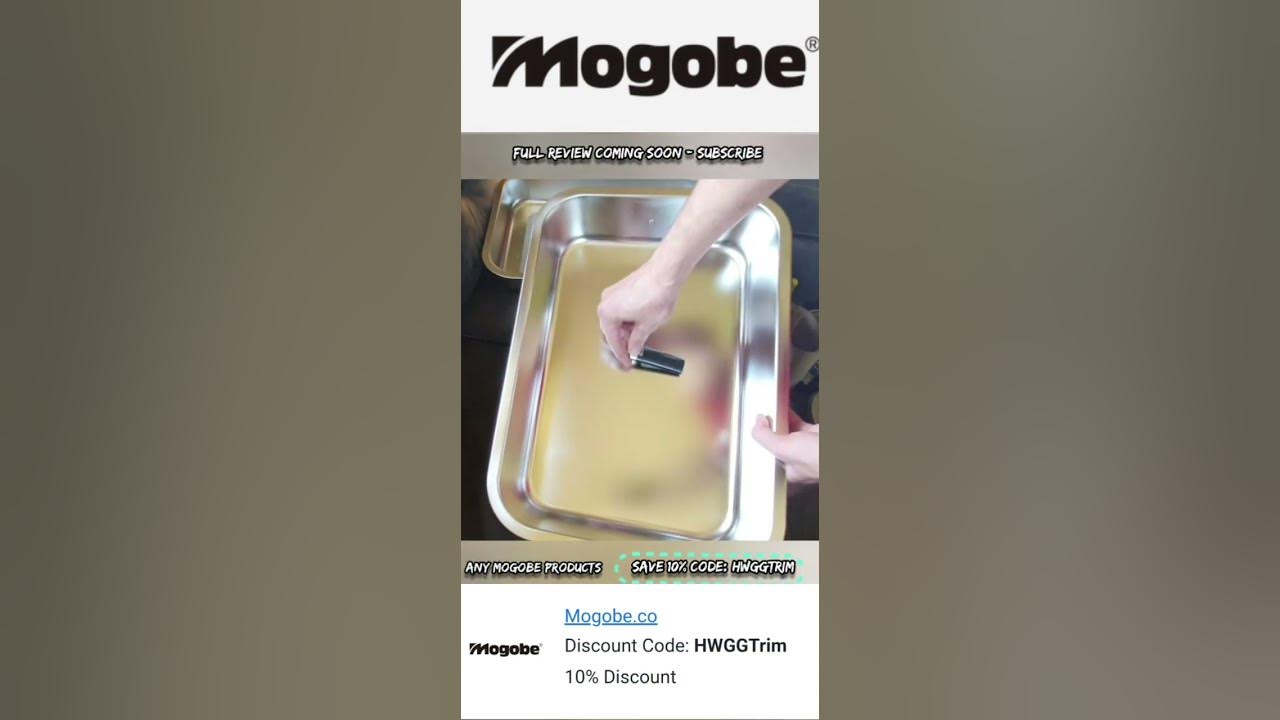 Mogobe Trim Tray with Detachable 150 Micron Screen, Stainless