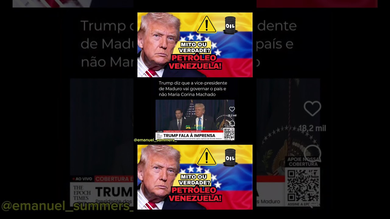Trump só aceita vice de Maduro no poder se seguir a cartilha dos EUA