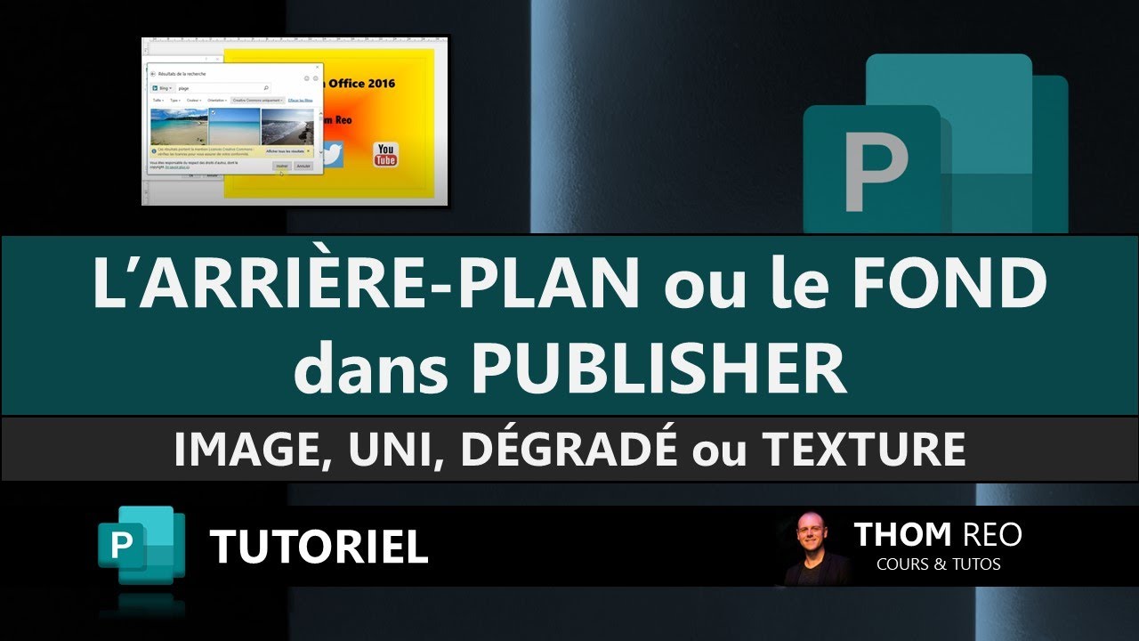 Personnaliser Larrière Plan Ou Le Fond Cours Publisher 2019