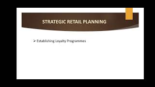 RETAIL MANAGEMENT - SESSION 14