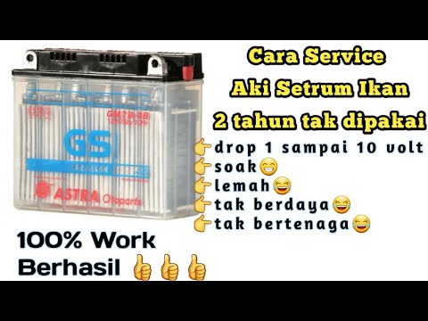 Cara Perbaiki Aki Basah Yang Lemah, Soak, kurang Bertenaga, Drop