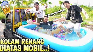 G1LA!! KITA BERENANG DIATAS MOBIL BAK, ARIK BAWA KELILING KAMPUNG😱 | Mikael TubeHD