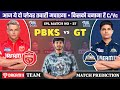 PBKS vs GT Dream11 Prediction | PBKS vs GT Dream11 Team | PBKS vs GT | IPL Match No 37 Team