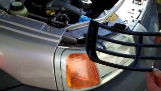 How to fit the headlight guards on an early Land Rover Freelander 1