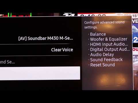 Smart TV Sound Setting Samsung