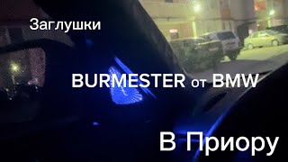 Заглушки зеркал BURMESTER от BMW в Приору