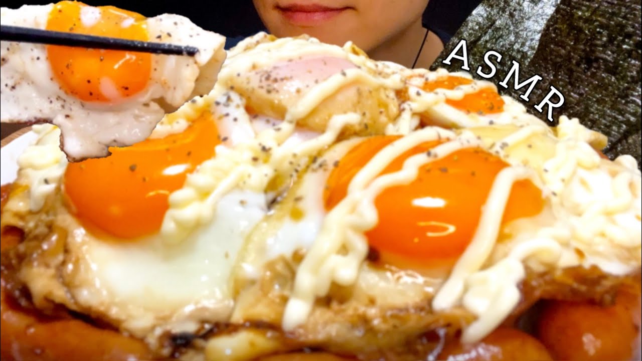 【咀嚼音】詐欺に遭ったのでソーセージ目玉焼き丼を食べる！/ASMR/EatingSounds/Mukbang/먹방