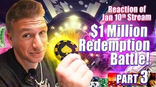 Stevewilldoit EPIC Battle to Win $1 Million Back! The Journey Continues PART 3 #blackjack #vegas