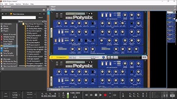 KORG Polysix Rack Extension For REASON - The BIG Soundtest Demo