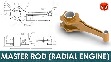 Solid Works: Master Rod Modeling (Radial Engine)