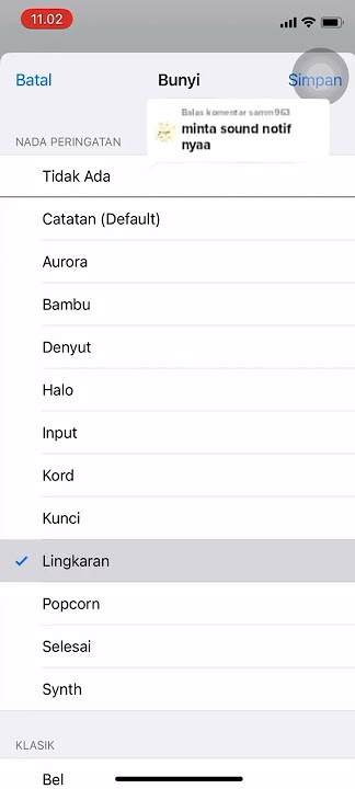 Suara Notifikasi iPhone Lingkaran