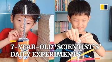 Young Chinese ‘scientist’ becomes famous online for daily science experiments