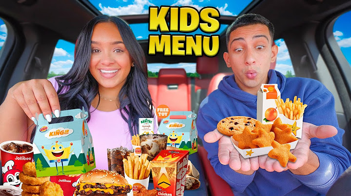 TRYING EVERY FAST FOOD KIDS MEAL!