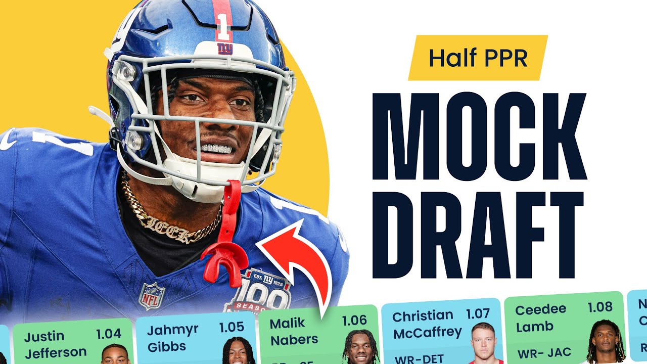 Fantasy Football MOCK DRAFT | Expert Picks & Strategy for Half-PPR