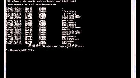 Comandos internos y externos de MS-DOS