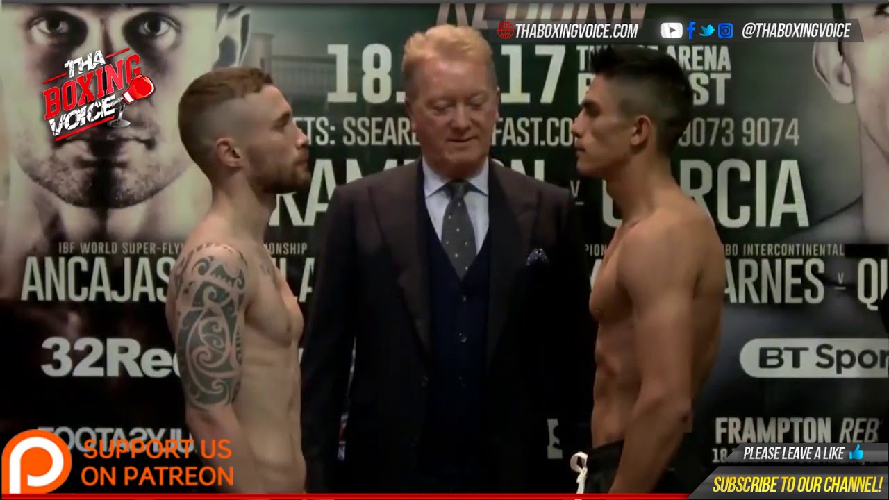 Carl Frampton vs Horacio Garcia: Stare Down after the Weigh-In From Belfast