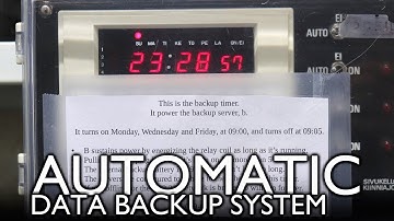 Building a FreeNAS back-up server that runs on a mechanical timer.